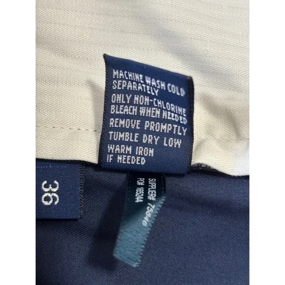 Ralph Lauren Polo Golf Men's Navy Blue Chino Shorts 36 Preppy Cotton Tailored - Picture 5 of 7